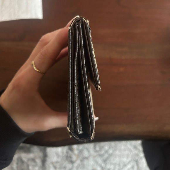 Vintage & Well Loved Dolce & Gabbana trifold Beige and Brown Wallet - Picture 4 of 11